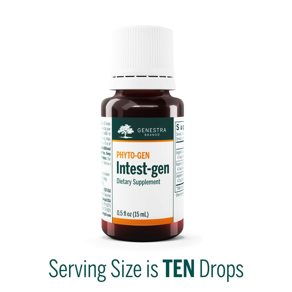 Genestra Brands Intest-gen | English Walnut, Rosemary & Lingonberry Herbal Supplement | 0.5 fl. oz.