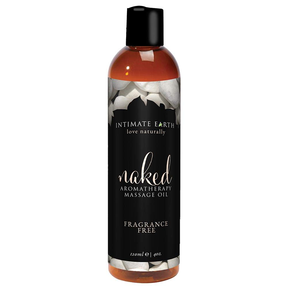 Intimate Earth Naked Massage Oil 4 oz | All-Natural Massage Oil