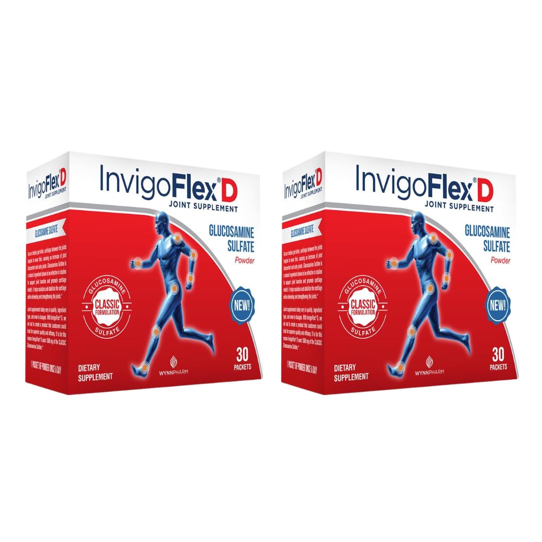 INVIGOFLEX 1500mg Glucosamine Sulfate - Premium Joint Support (60 Packets)