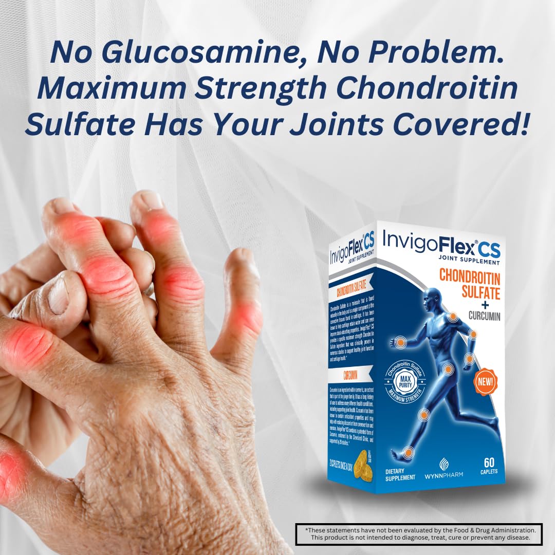 INVIGOFLEX® CS: Chondroitin Sulfate with Turmeric Curcumin – Premium Non-GMO Joint Supplement