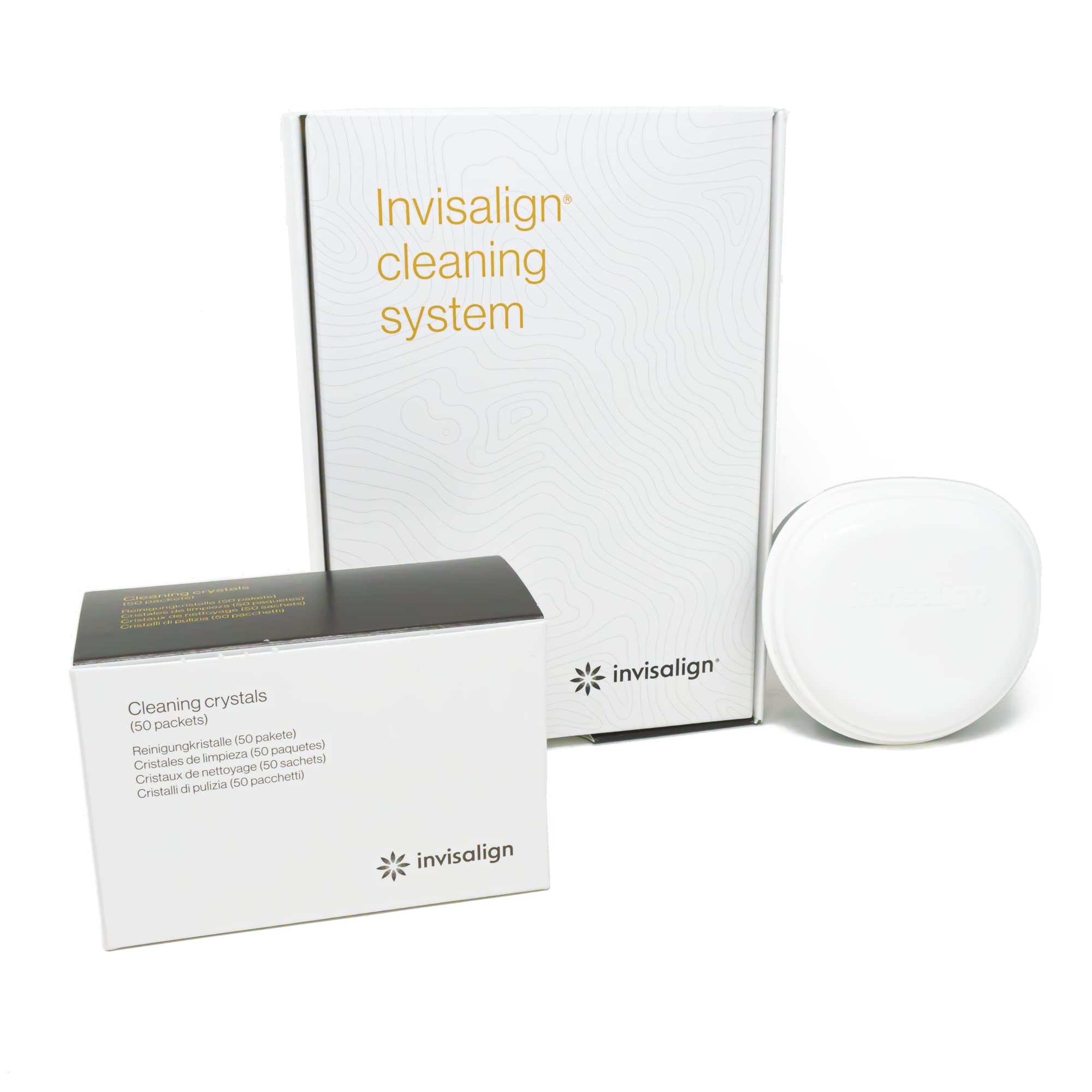 Invisalign Cleaning Crystals for Aligners & Retainers – 50 Pack with Tub