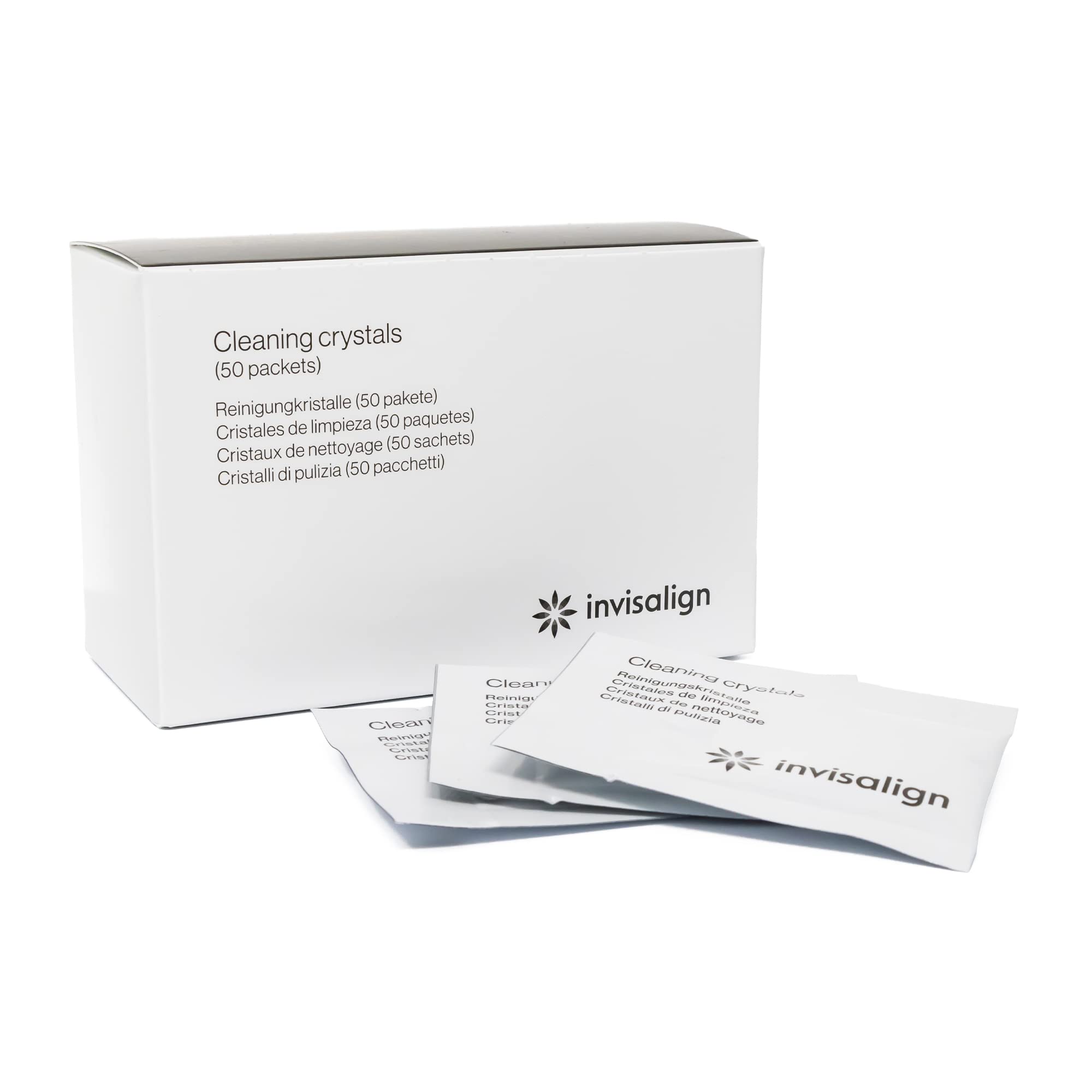 Invisalign Cleaning Crystals for Clear Aligners & Retainers – 50 Packets