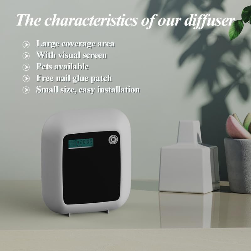 invnd Aroma Diffuser — Waterless Cold-Air Nebulizing Scent Diffuser for Large Rooms (Up to 1,500 Sq Ft)
