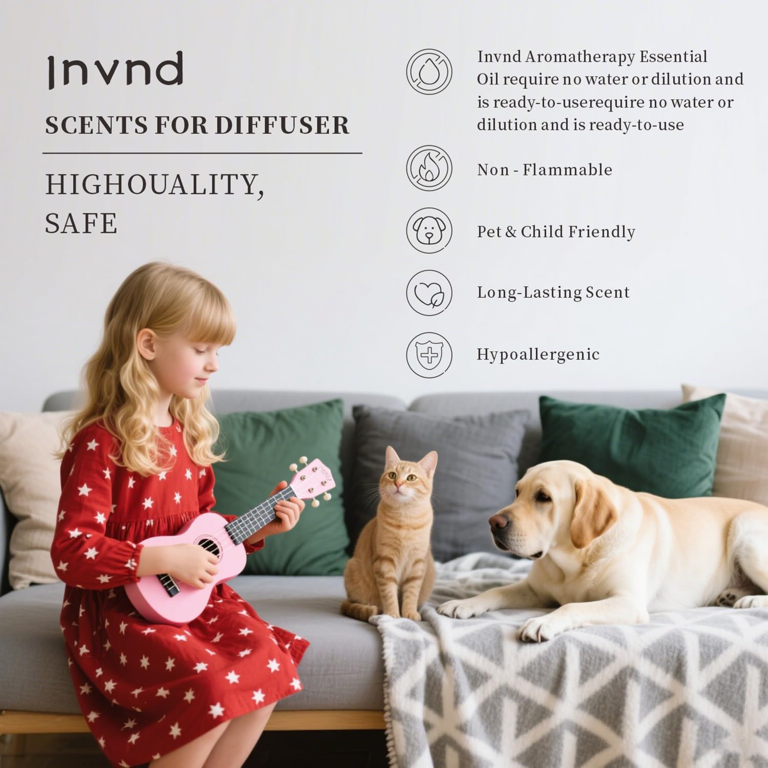 Invnd The Ritz-Carlton Aroma Essential Oils – Long-Lasting Hotel Diffuser Scents