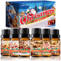 INWICOPH Christmas Fragrance Oil Set – 6×10ml Holiday Diffuser Oils