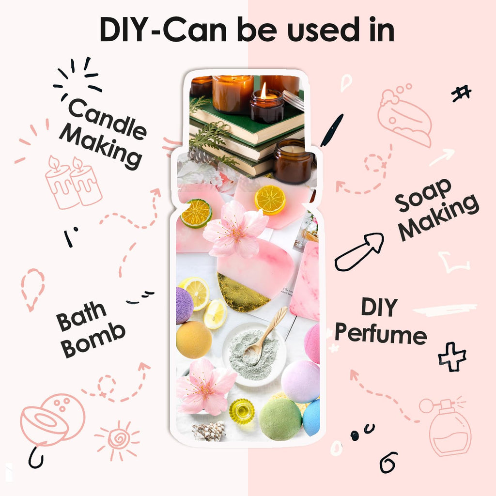 INWICOPH Floral Essential Oils – Rose, Jasmine, Gardenia & More for Diffusers, Candles & DIY