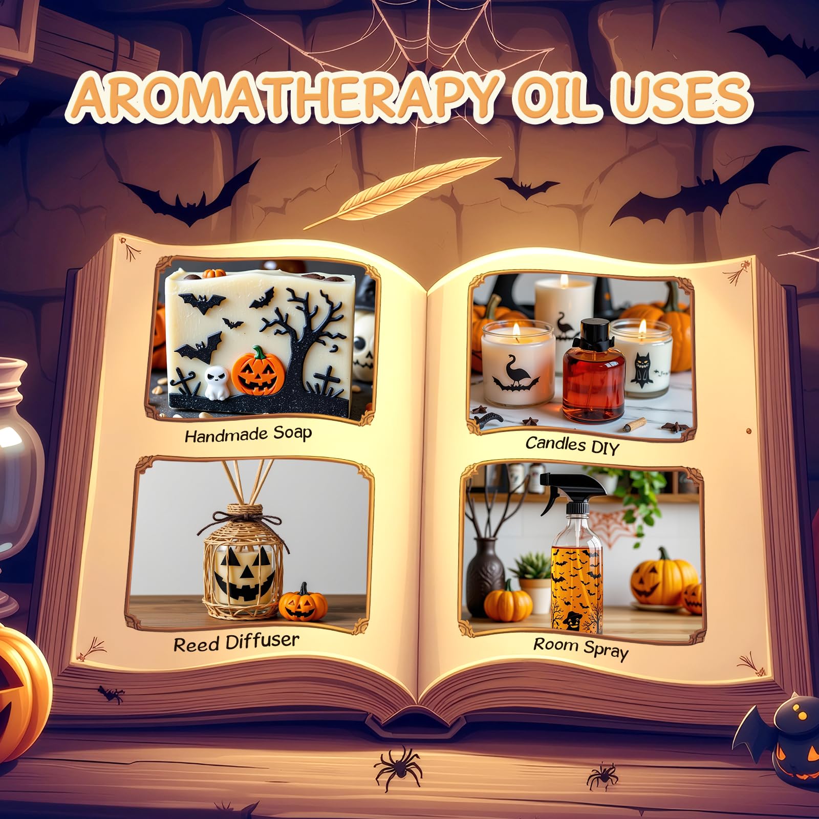 INWICOPH Halloween Fragrance Oils – Premium Diffuser Scents