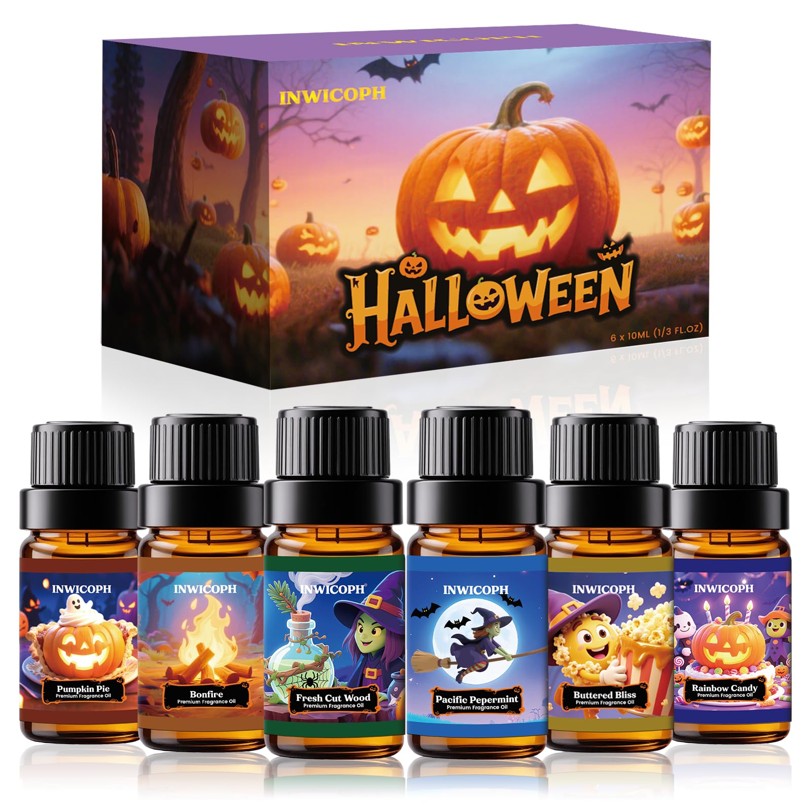 INWICOPH Halloween Fragrance Oils – Premium Diffuser Scents