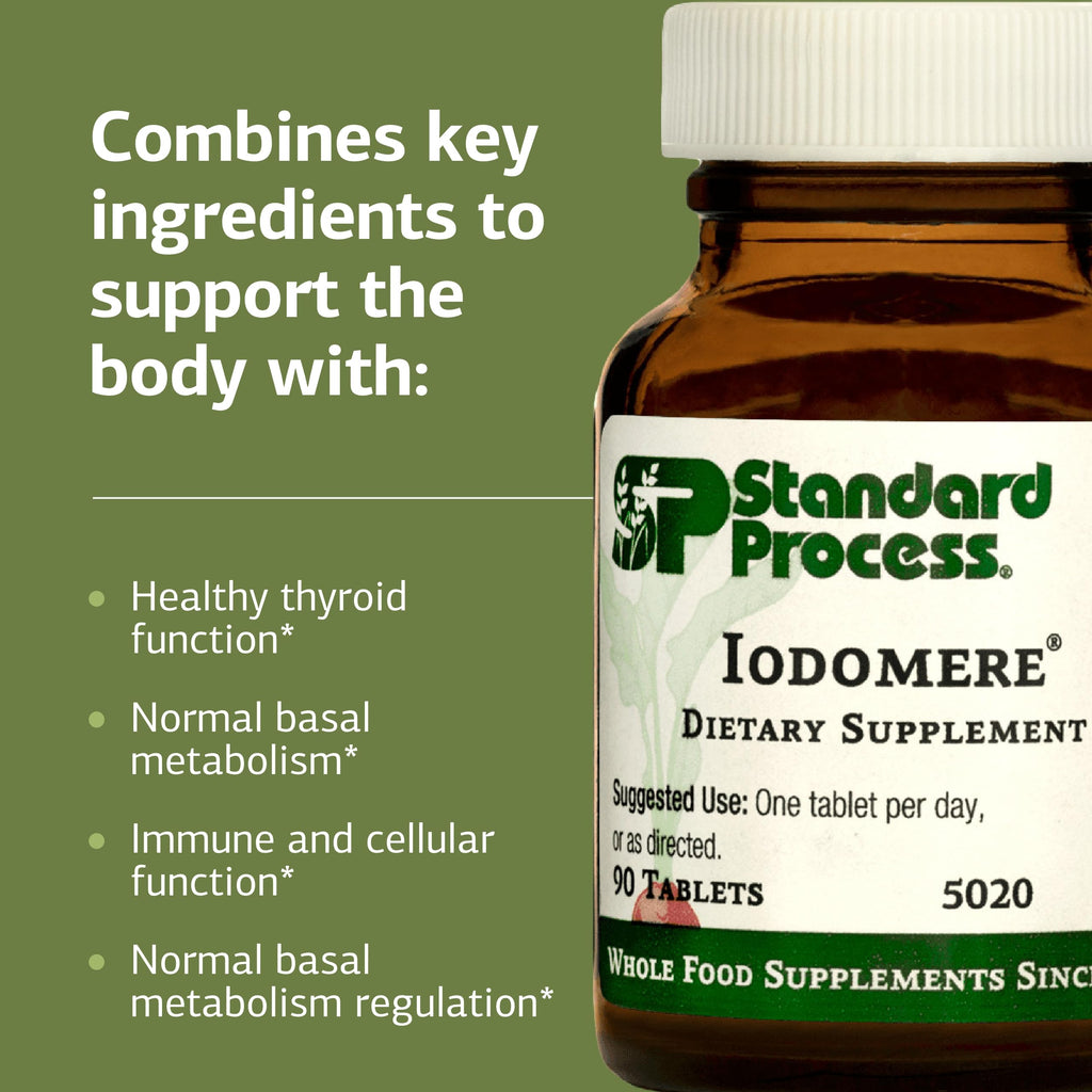 Standard Process Iodomere - Thyroid & Metabolism Support | Gluten-Free 90 Tabs