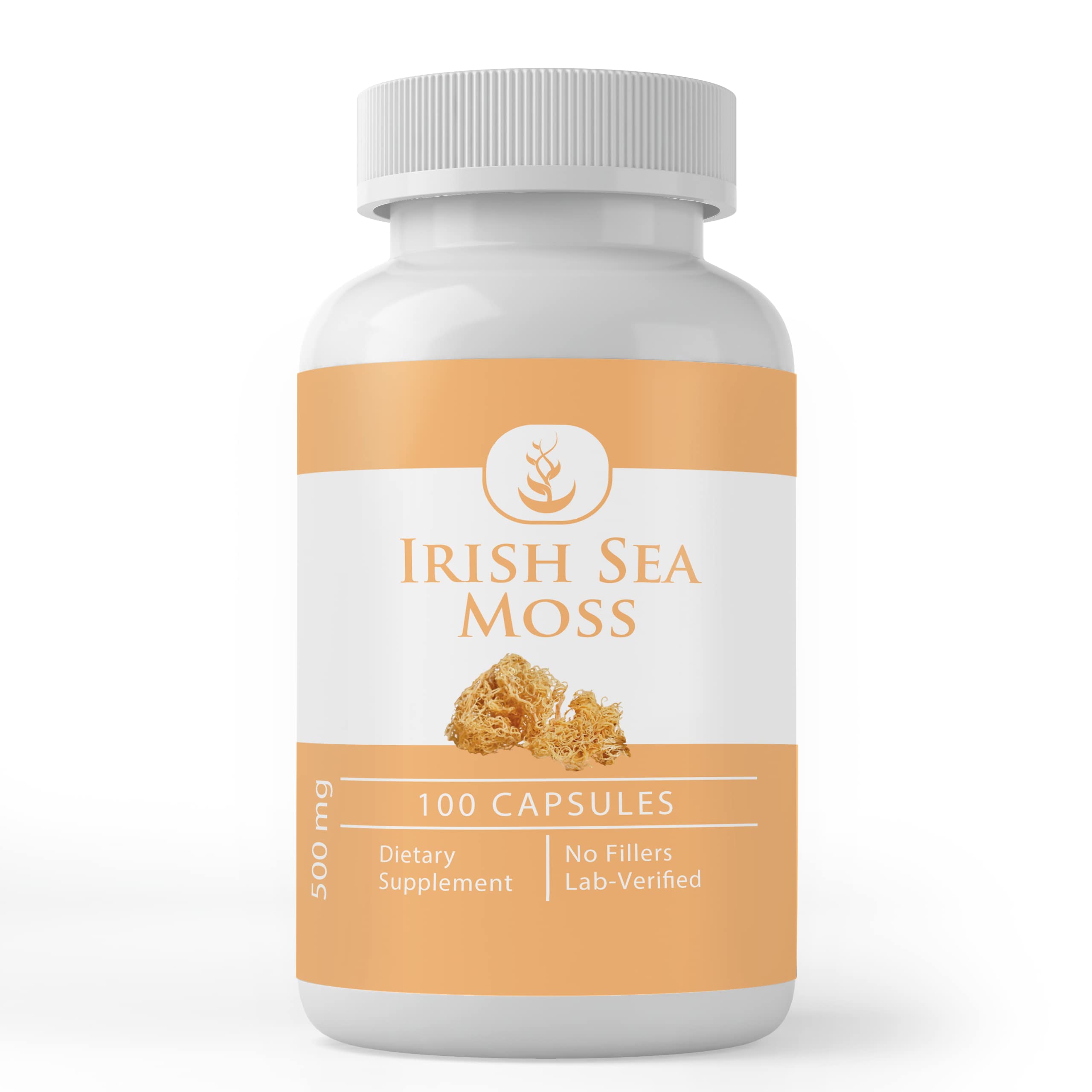 Irish Sea Moss (100 Capsules) - Pure Original, No Additives, Lab Verified