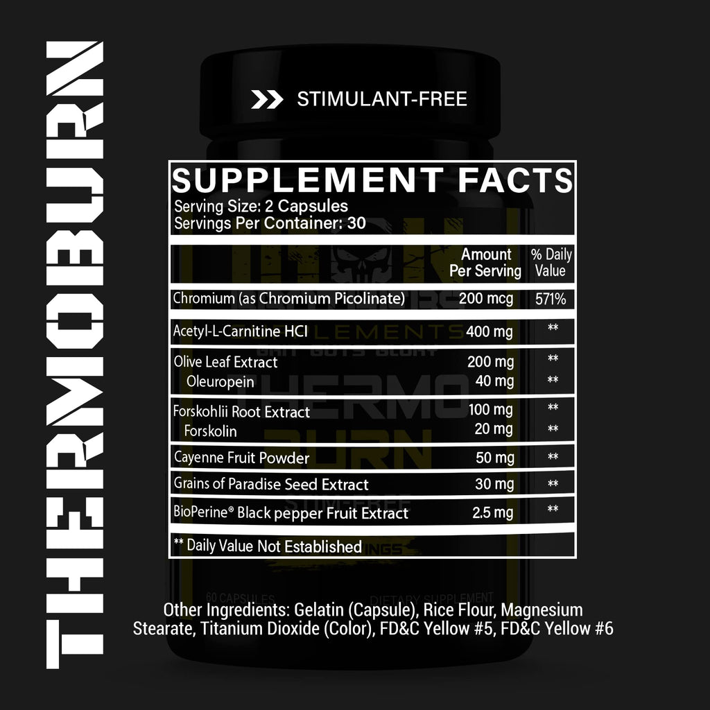 Iron Brothers Stimulant Free Fat Burner - Non-Stim Thermogenic Fat Burner (30 Day Supply)