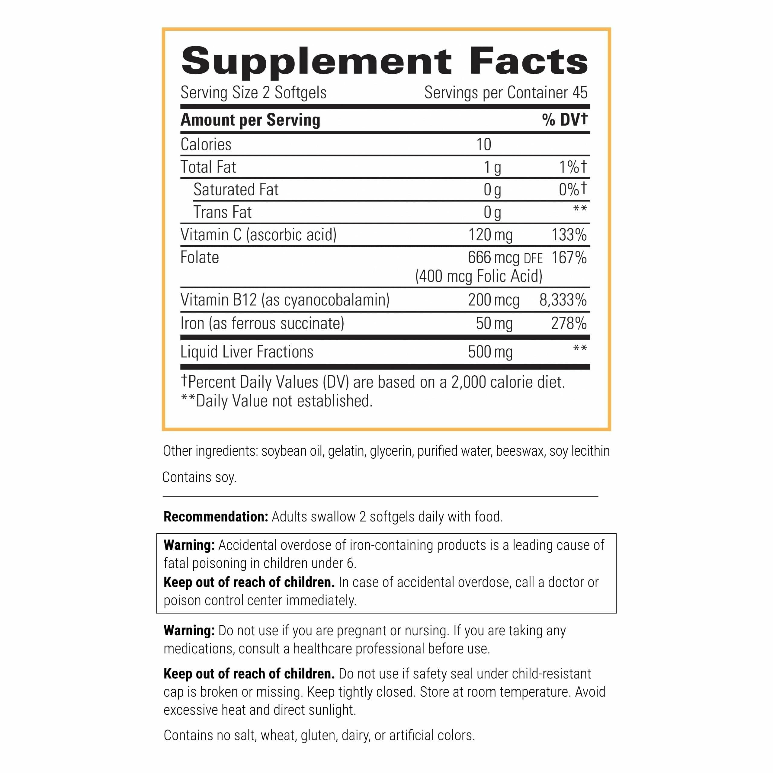 Integrative Therapeutics Iron Complex – Energy & Wellness Support (Gluten-Free & Dairy-Free)
