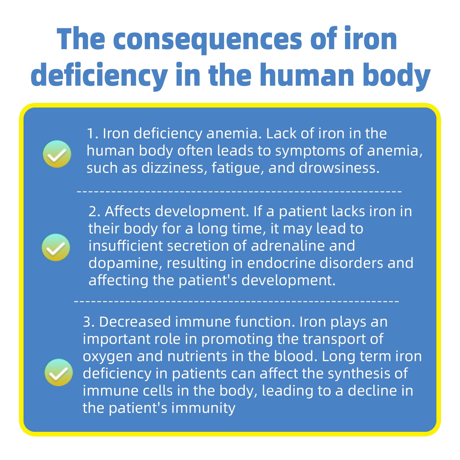 Iron Deficiency Anemia Home Test Kit, Highly Accurate, Easy to Read and Use 2 Test