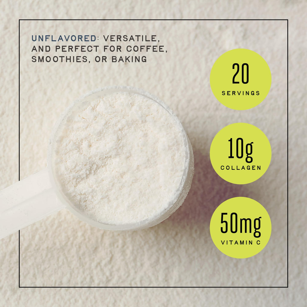 Iron Feather Collagen Powder - Unflavored | Multi-Collagen with Vitamin C | 10g Protein