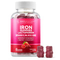 Iron Gummies with Lactoferrin, Vitamin C, B6, B12 & Zinc – Sugar-Free, Vegan (60 Count)