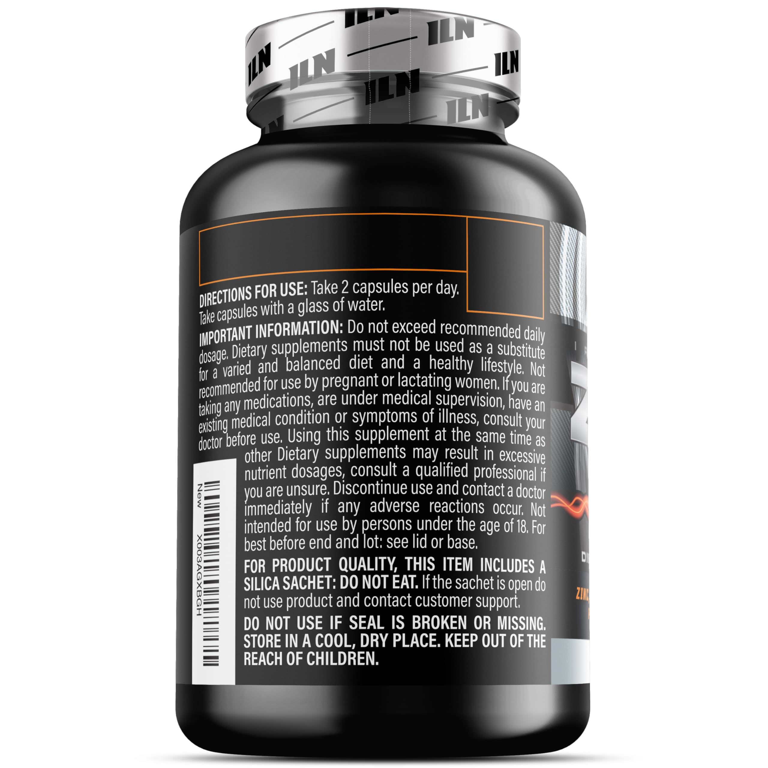 Iron Labs ZM6 - 3 Month Zinc Magnesium Aspartate Supplement | 180 Veggie Capsules