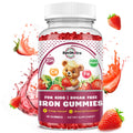 Iron Supplement Gummies for Kids – Calcium, Zinc & Multivitamin with Iron | Immune Support, Energy & Vegan, 60 Count