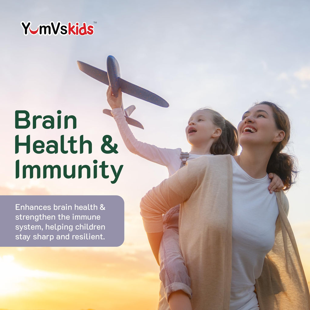 Iron Supplement for Kids – 5 mg Iron Gummies with Vitamin C | Grape Flavor
