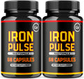 (2 Pack) IronPulse Capsules – Max Formula & Support Pills | 120 Capsules