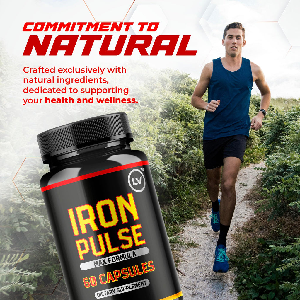 (2 Pack) IronPulse Capsules – Max Formula & Support Pills | 120 Capsules