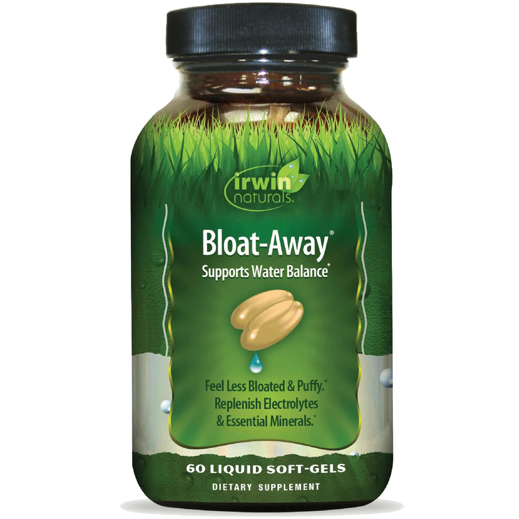 Irwin Naturals Bloat-Away - Water Balance & Electrolyte Support | 60 Liquid Soft-Gels