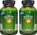 Irwin Naturals High Potency D3 & K2 + Turmeric - 60 Liquid Softgels