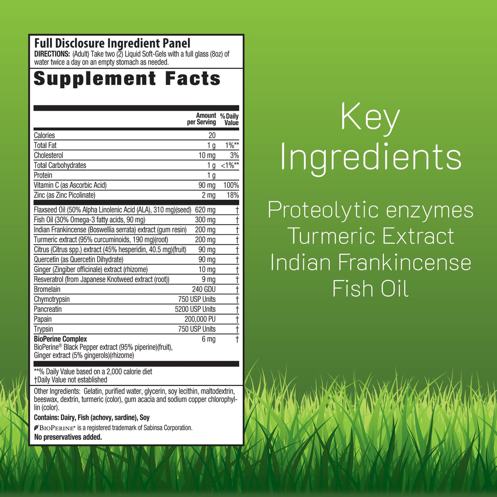 Irwin Naturals Inflamma-Less – 80 Softgels, Pack of 2 | Supports Comfort, Mobility & Flexibility