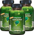 Irwin Naturals Men's Living Green Liquid-Gel Multi – 70 Nutrients, 120 Softgels (3-Pack)