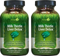 Irwin Naturals Milk Thistle Liver Detox – 60 Liquid Soft-Gels (Pack of 2) for Liver Health