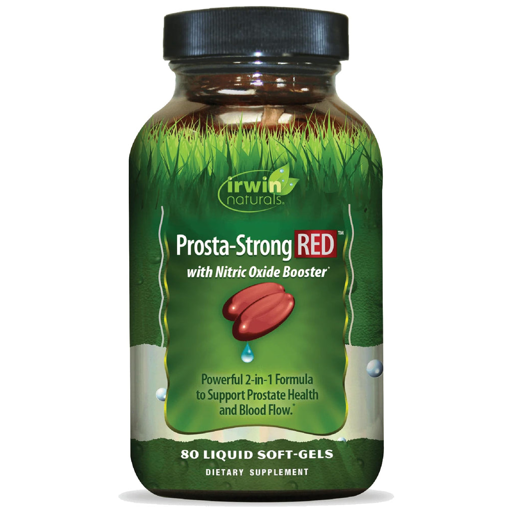Prosta-Strong RED with Nitric Oxide Boosters – Prostate Health Support | 80 Softgels