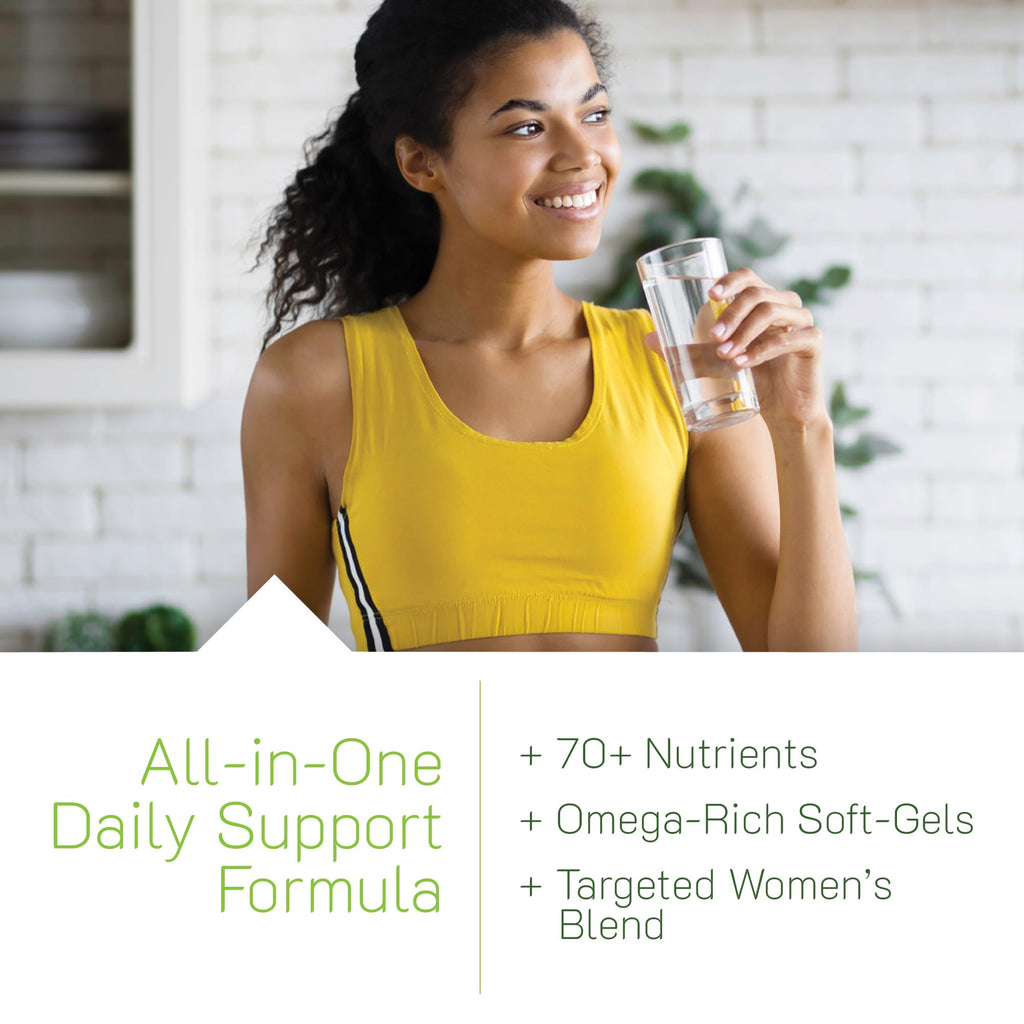Irwin Naturals Women’s Living Green Liquid-Gel Multi – 70 Nutrients, Omega Oils & Greens Blend | 120 Softgels