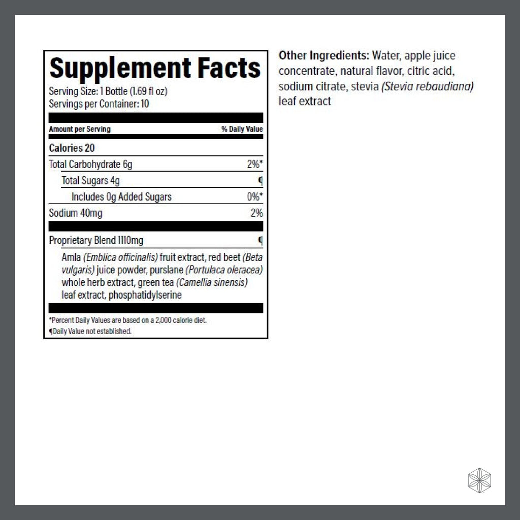 Isagenix Nootropic Elixir – Brain Health & Focus Supplement | Green Tea Extract | 1.69 oz Bottles (10 Count)