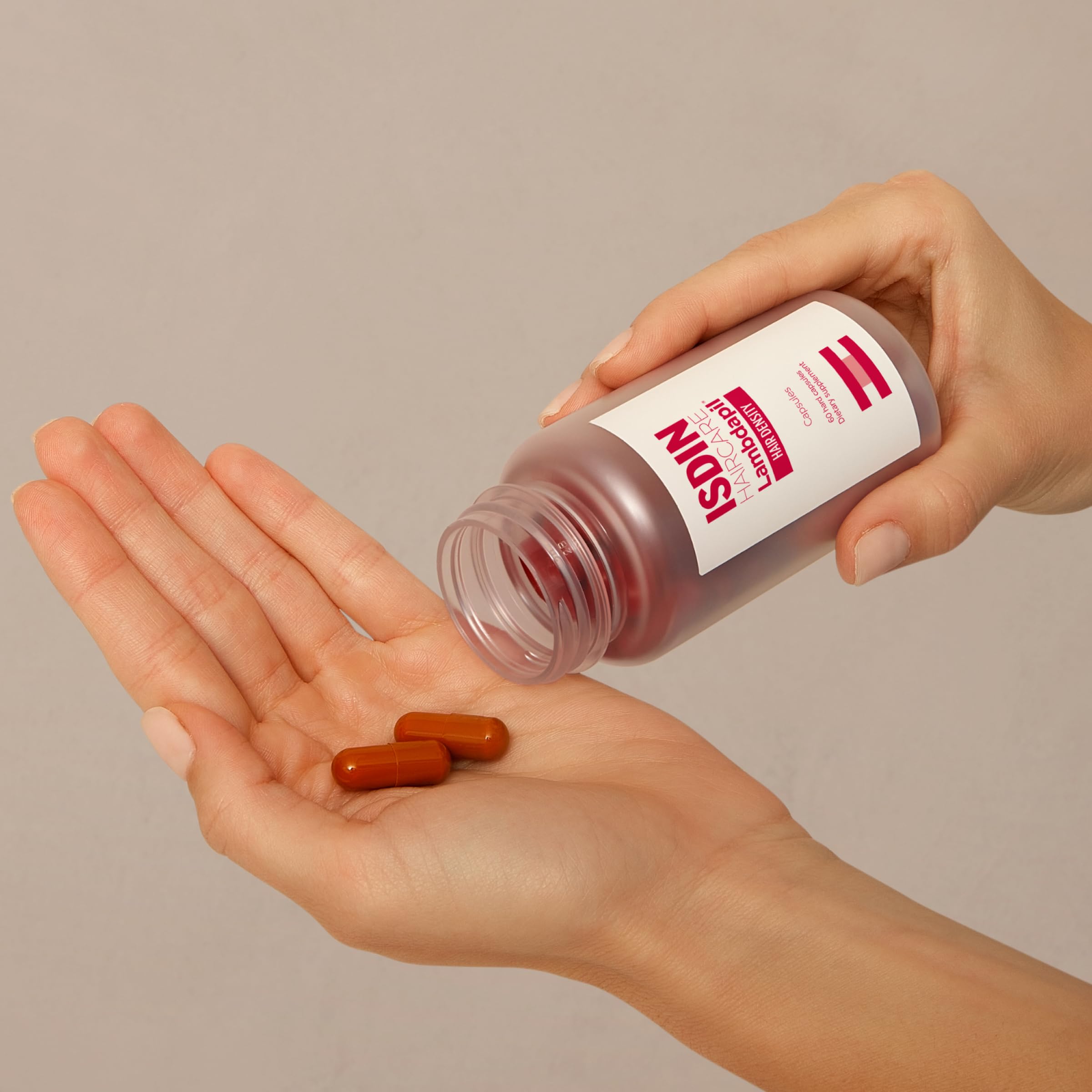 ISDIN Lambdapil Hair Density Capsules | Hair-Thickening Vitamins, 120 Caps (2-Month Supply)