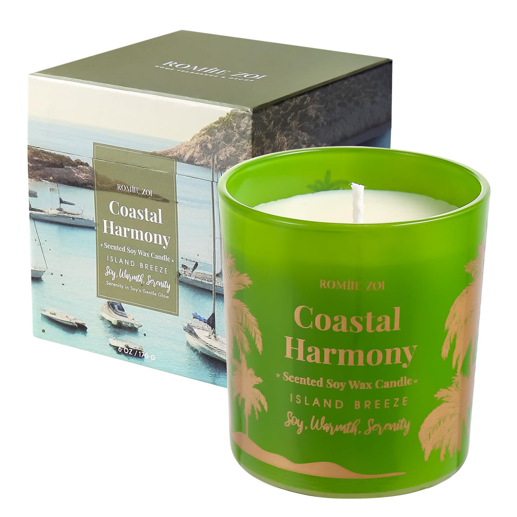 ROMIIE ZOI Island Breeze Candle - Coastal Harmony (6oz Soy Wax)