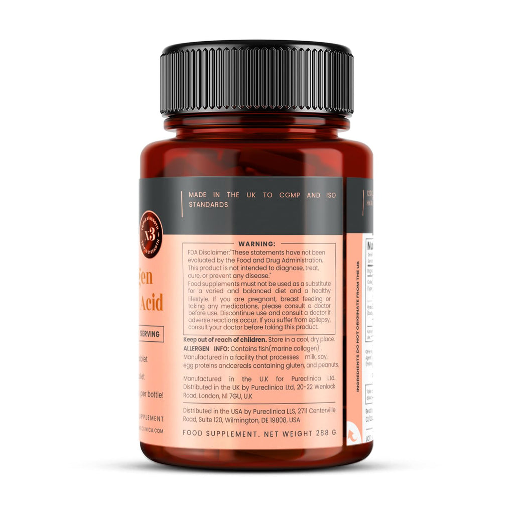 1500mg x 1080 Tablets | UltraColl Collagen 1200mg + Hyaluronic Acid 300mg | 6 Bottles (18 Months)