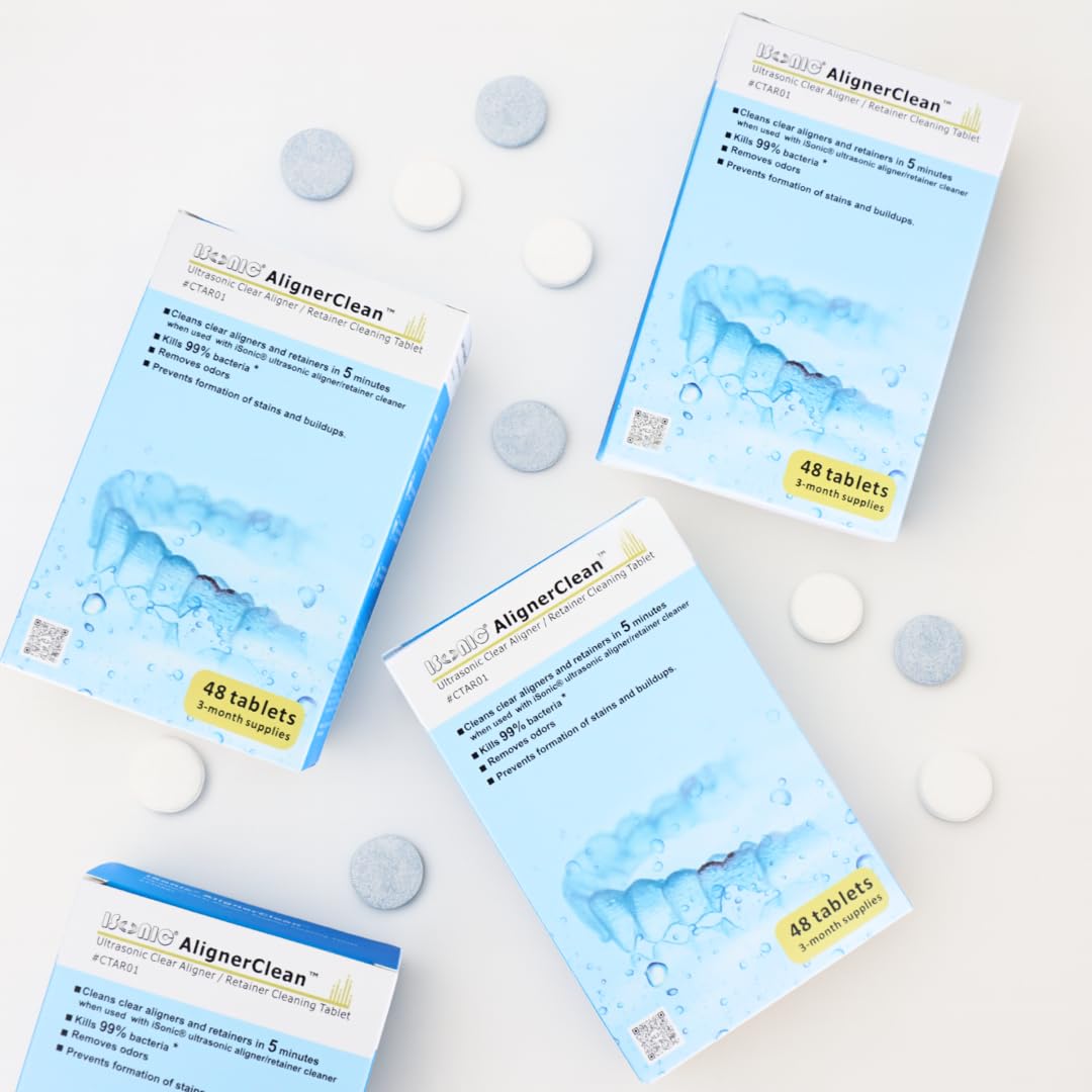 iSonic AlignerClean CTAR01x4 Ultrasonic Cleaning Tablets – 48 Tablet Pack