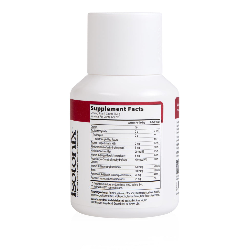 Isotonix Activated B Complex – Vegan B Vitamin Supplement for Energy, Stress Relief & Nervous System Health – Isotonic Drinkable Formula – 90 Servings