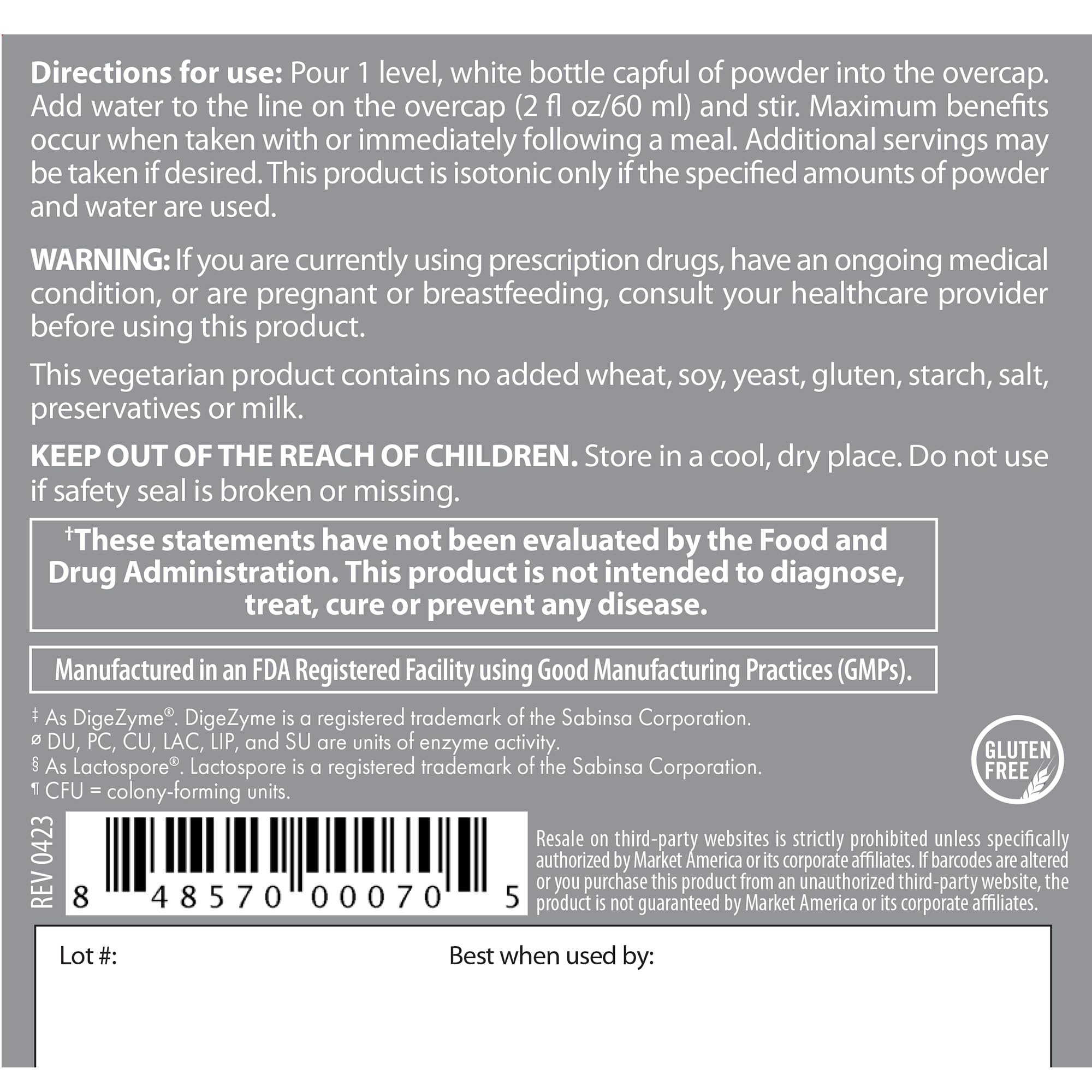 Isotonix® Digestive Enzymes with Probiotics | DigeZyme® Multi-Enzyme Complex & Lactospore® Bacillus Coagulans | Nutrient Absorption, Gut Balance & Digestive Health | Vegan, Gluten-Free | 90 Servings