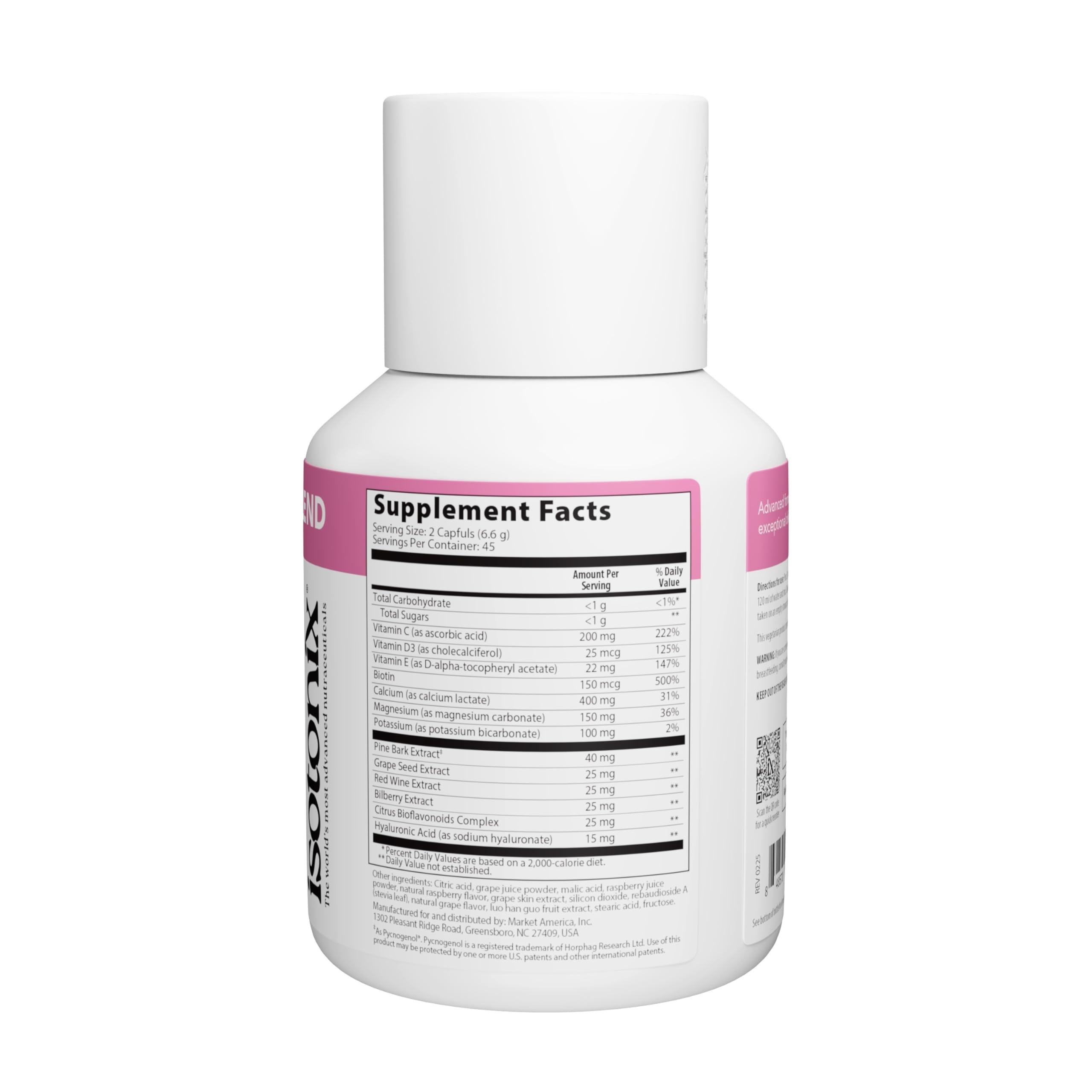 Isotonix OPC-3 Beauty Blend – Pycnogenol, Grape Seed & Hyaluronic Acid for Skin Hydration & Elasticity