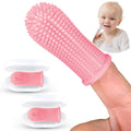 Itsy Bitsy Baby Toothbrush Set (2) – 360° Silicone Toothbrush for 6–12m & 1–2y (Pink)