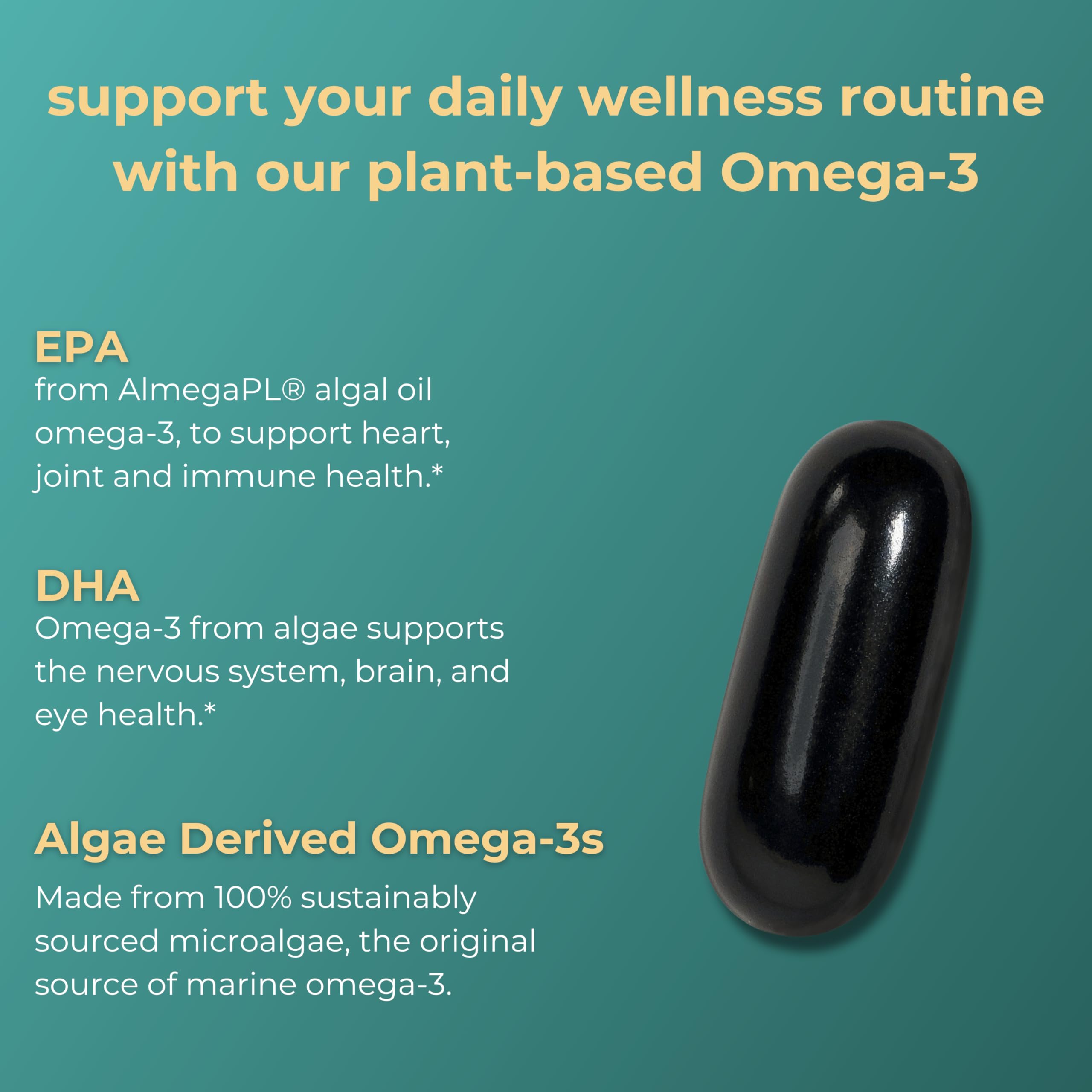 Iwi Omega-3 Vegan Algae Omega-3 - 30 Softgels | EPA + DHA