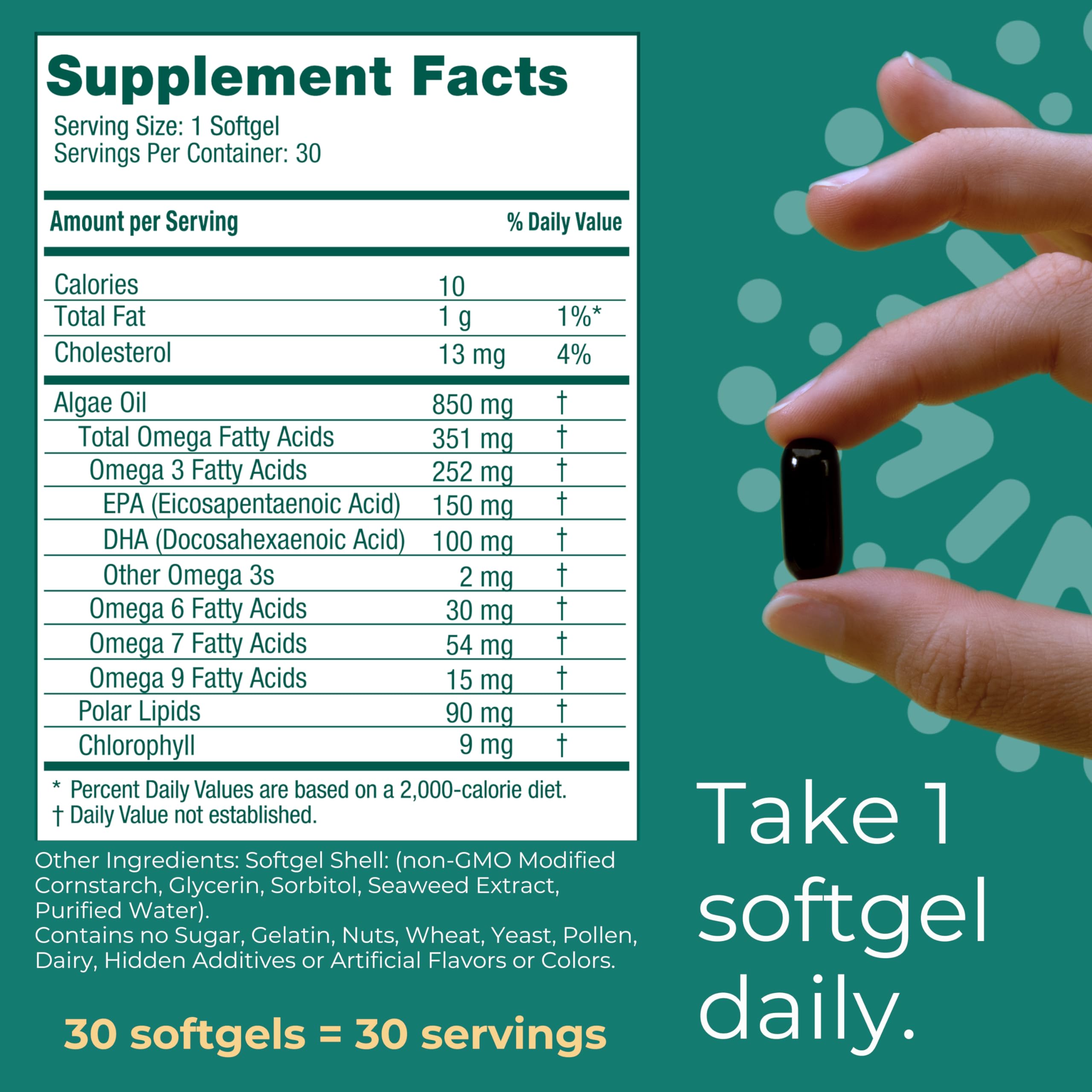 Iwi Omega-3 Vegan Algae Omega-3 - 30 Softgels | EPA + DHA