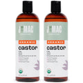 J Mac Botanicals Organic Castor Oil – Cold Pressed, Hexane Free, 32 oz for Face, Skin, Eyelashes