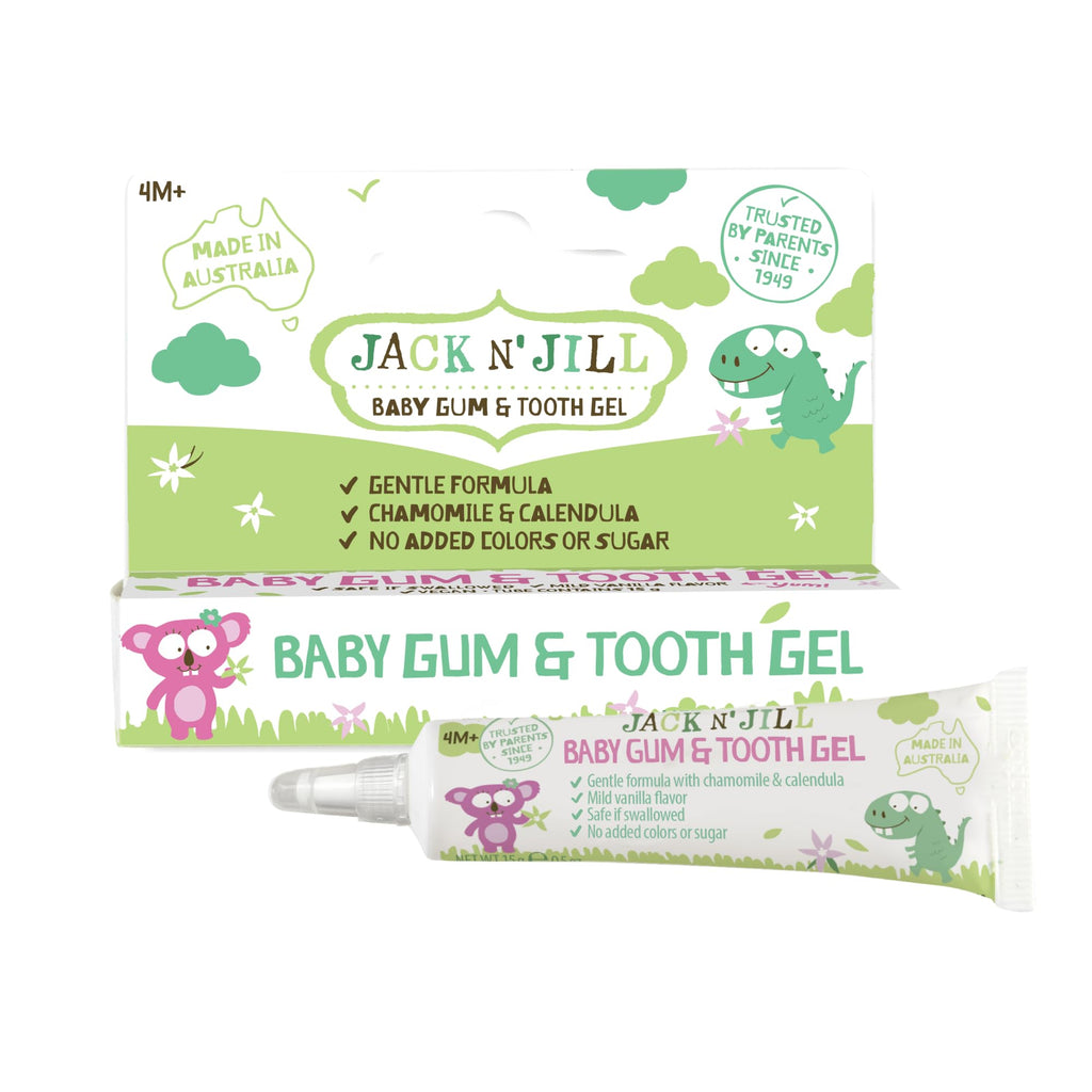 Jack N' Jill Baby Gum & Tooth Gel – Natural Teething Relief for Babies 4 Months+ | Chamomile & Calendula | 15 g