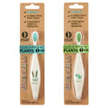 Jack N' Jill Kids Toothbrush – Extra Soft, Plant-Based Handle, 2-Pack (Dino & Bunny)