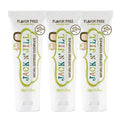 Jack N' Jill Natural Toothpaste for Kids - Fluoride Free, BPA-Free, 40% Xylitol - Flavor Free (1.76 oz x3)