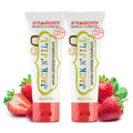 Jack N' Jill Natural Toothpaste for Babies & Infants - Fluoride Free, 40% Xylitol, Strawberry, BPA Free - 1.76 oz (Pack of 2)