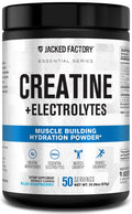 Jacked Factory Creatine + Electrolytes – 50 Servings, Blue Raspberry