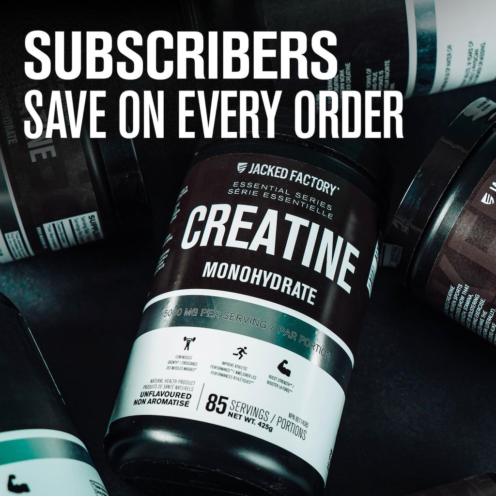 Jacked Factory Creatine Monohydrate Powder 1000g - 200 Servings, Unflavored, Vegan, Third-Party Tested