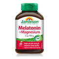 Jamieson Melatonin with Magnesium 5 mg/150 mg, 60 Tablets | Sleep Support (Gluten-Free, Gelatin-Free, Vegetarian)